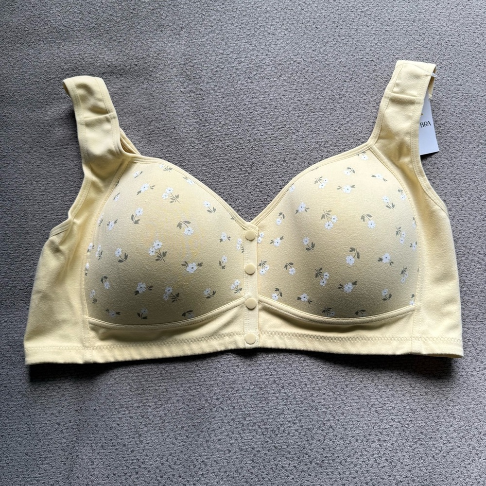 Daisy Bras‎ for Women Plus Size Front Closure Full Coverage Wireless Bra 6X NWT